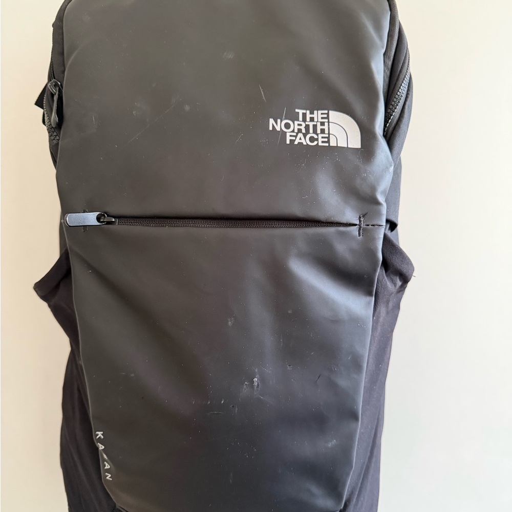 The North Face Black Kaban Backpack with Front Zip Pocket